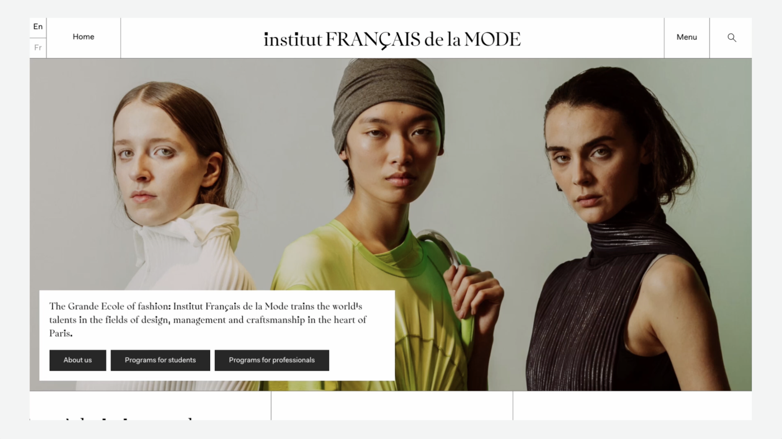 Institut Français de la Mode Base Design